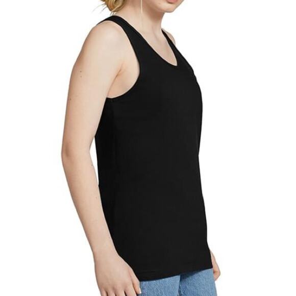 2 AMERICAN APPAREL Black Crew Basic Unisex Muscle Tank Top Sleeveless Shirt M - Picture 9 of 9